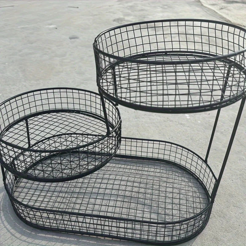 Black Stainless Steel Fruit Basket - Durable, Modern Design, 1.022 kg - SuperSaverAU - view 5