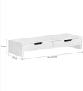 White Monitor Stand with Drawers - SuperSaverAU - view 3