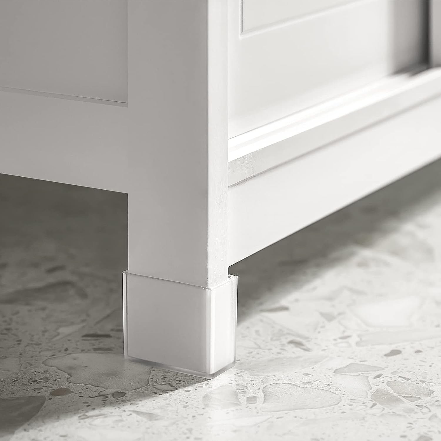 Premium White Bathroom Vanity Storage Unit with Sliding Doors 60cm
