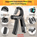 Premium Adjustable Hand Grip Strengthener with Counter - 5-60kg, 2 Pack