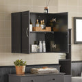 Sleek Black Wall Storage Cabinet with Adjustable Shelf - SuperSaverAU - view 5