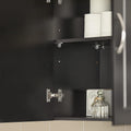 Sleek Black Wall Storage Cabinet with Adjustable Shelf - SuperSaverAU - view 6