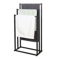 3 Tier Metal Towel Rack Freestanding Bathroom Organizer Rail, 30 x 30 x 20 cm, Durable Steel - SuperSaverAU - view 1