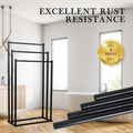 3 Tier Metal Towel Rack Freestanding Bathroom Organizer Rail, 30 x 30 x 20 cm, Durable Steel - SuperSaverAU - view 2