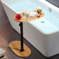 Premium Bamboo Sofa Side End Table Laptop Bed Desk 8.66x14.17in