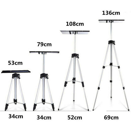 Adjustable Aluminium Laptop and Projector Tripod Stand 52-140cm
