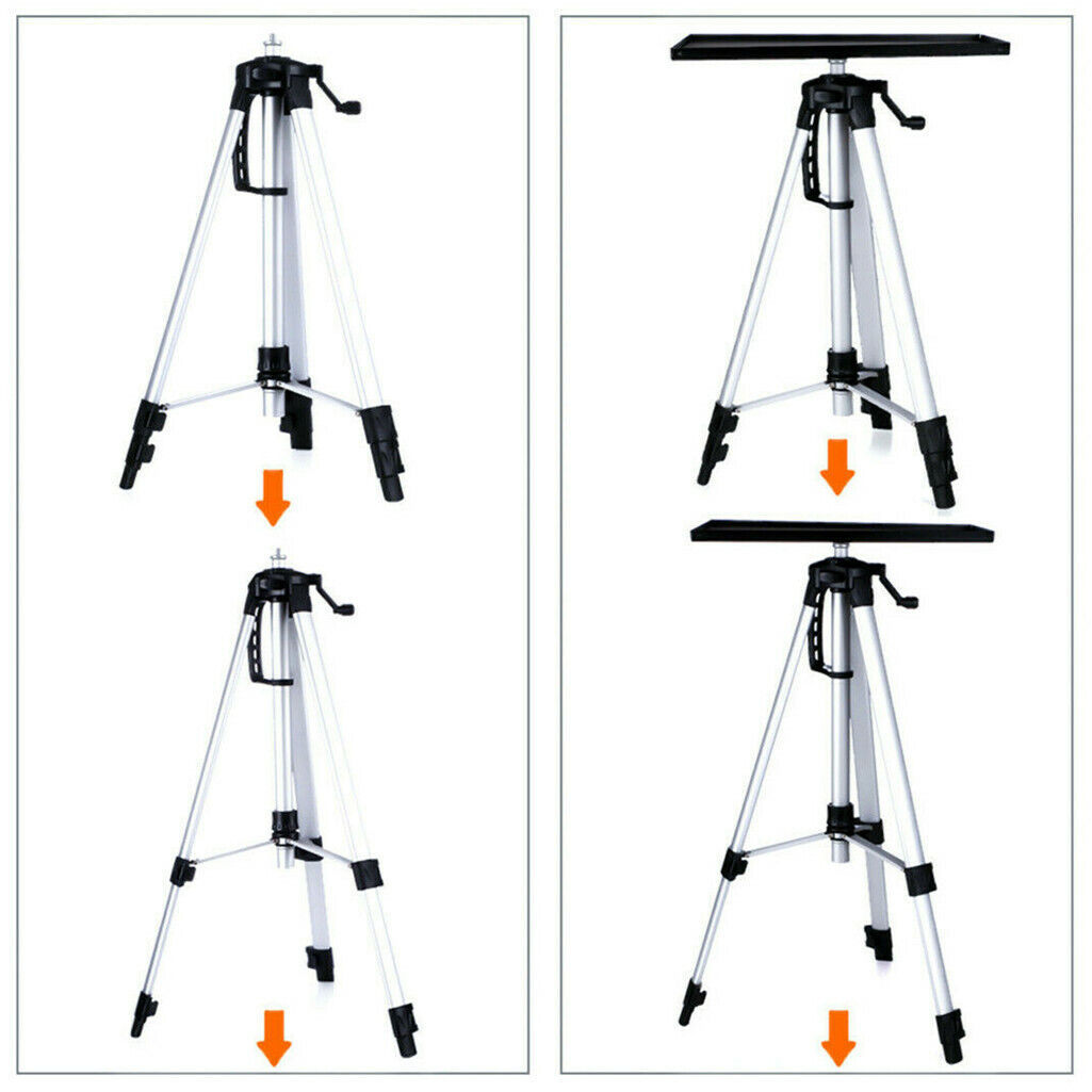 Adjustable Aluminium Laptop and Projector Tripod Stand 52-140cm