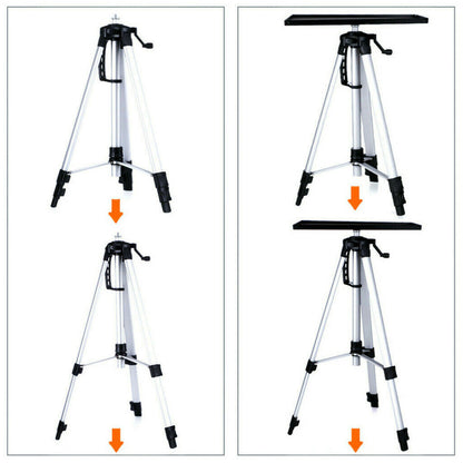 Adjustable Aluminium Laptop and Projector Tripod Stand 52-140cm