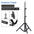 Premium Portable Adjustable Laptop Projector Tripod Stand with Tray