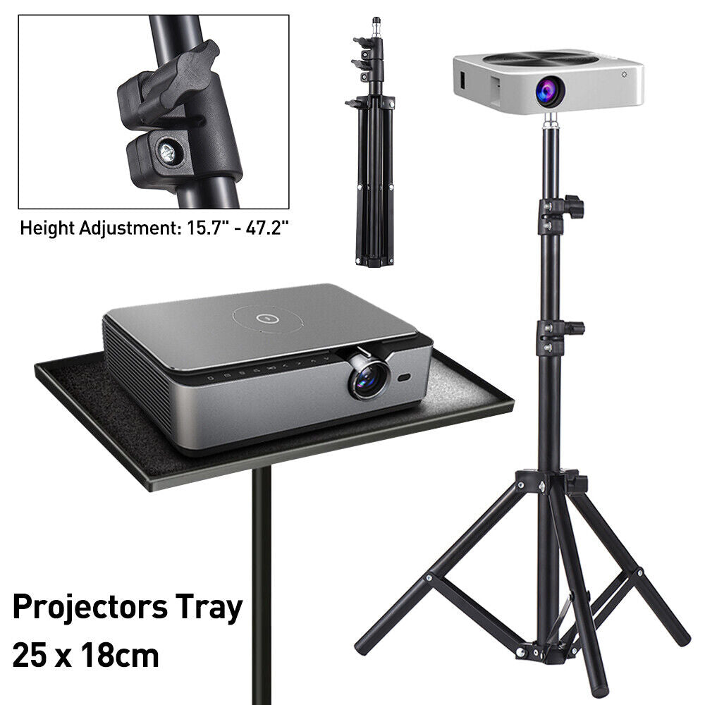 Premium Portable Adjustable Laptop Projector Tripod Stand with Tray