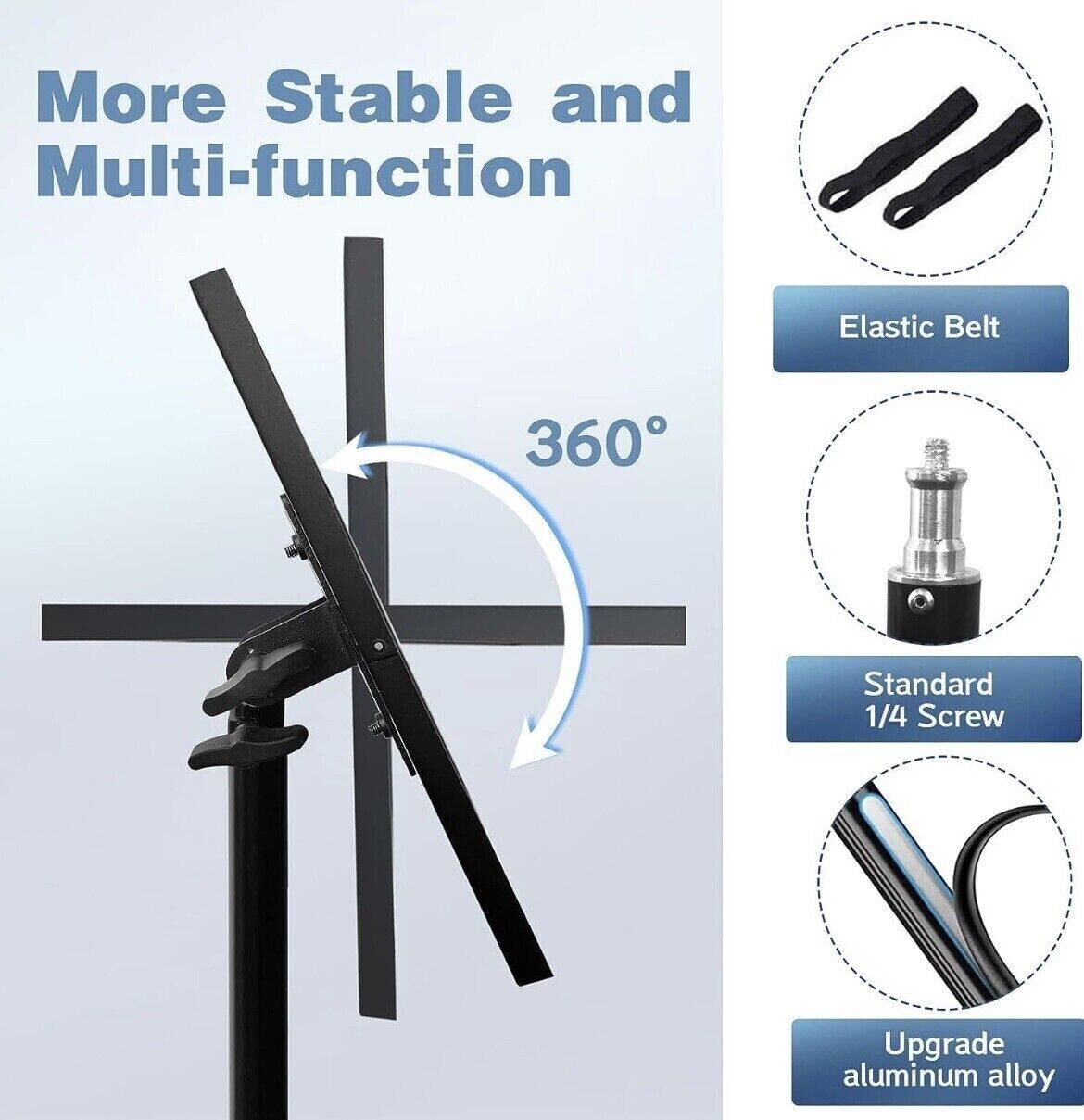 Adjustable Tripod Stand for Projector & Laptop, Height 22-55 inches