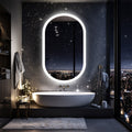 Oval LED Bathroom Mirror 1000x500mm Anti-Fog Dimmable Wall Mount - SuperSaverAU - view 4