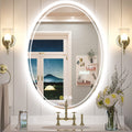 600x800mm Oval LED Bathroom Mirror - Anti-Fog, Dimmable, Touch Control - SuperSaverAU - view 1