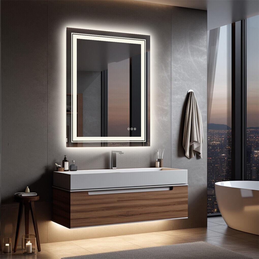 700x900mm LED Bathroom Mirror with Anti-Fog and Shatterproof Glass - SuperSaverAU - view 6
