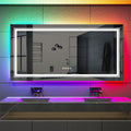 1000x600mm LED Bathroom Mirror with Anti-Fog and Shatterproof Design - SuperSaverAU - view 2