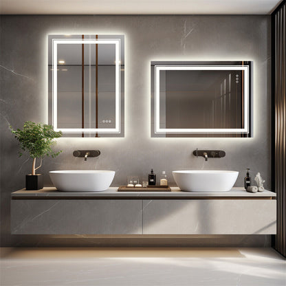 1200x600mm LED Bathroom Mirror with Anti-Fog and Shatterproof Glass