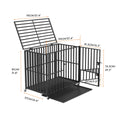 Heavy Duty Dog Cage Large XL XXL on Wheels, Durable Steel, Double Door Access - SuperSaverAU - view 3