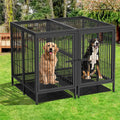 XXXL Heavy Duty Dog Cage on Wheels - Durable Steel, Easy Mobility, Secure Locking - SuperSaverAU - view 3