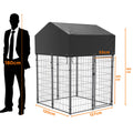 Luxury Outdoor Dog Kennel Pet Cage with Roof Cover 125x120x165cm, Weatherproof - SuperSaverAU - view 5