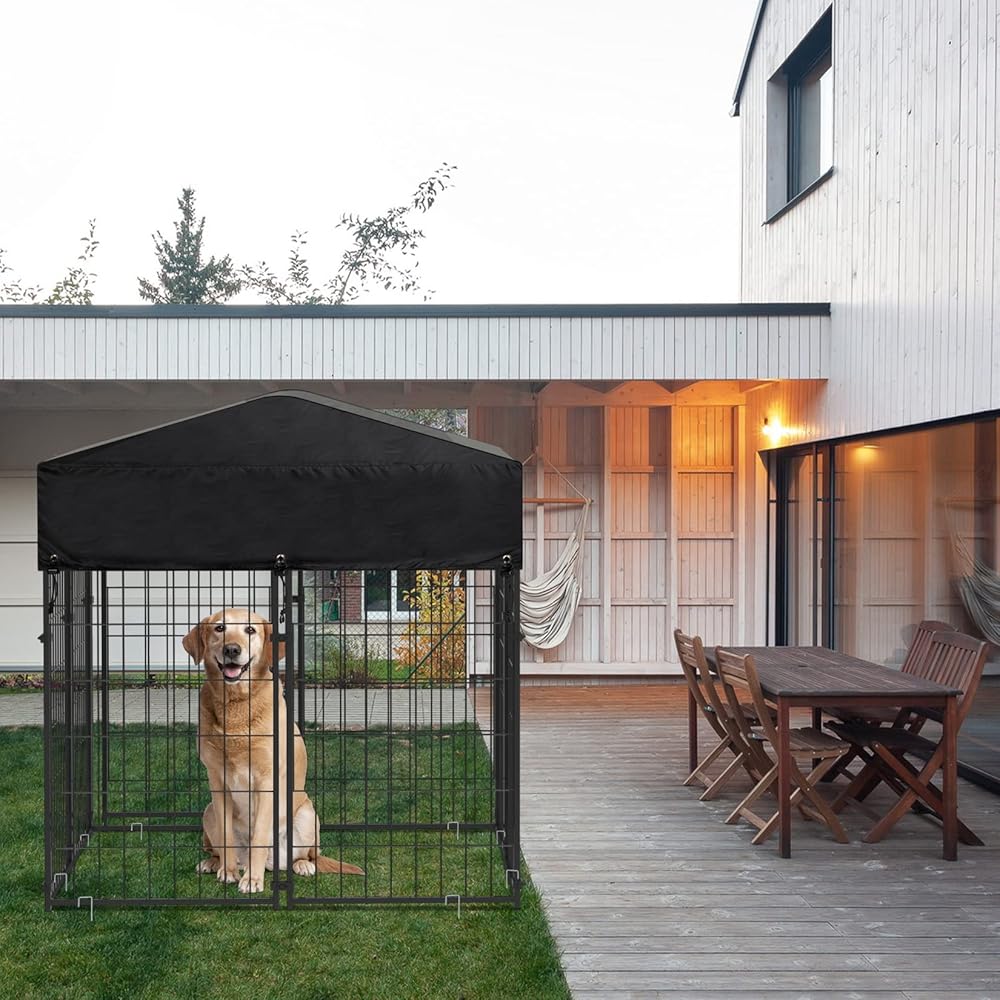 Large Outdoor Dog Kennel 250x120x165cm - Weather-Resistant, Secure, Versatile - SuperSaverAU - view 3