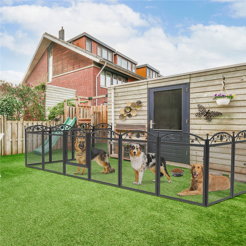 HeavyDuty Metal Dog Playpen 30x30x20 cm with Waterproof Border & Versatile Panels - SuperSaverAU - view 2