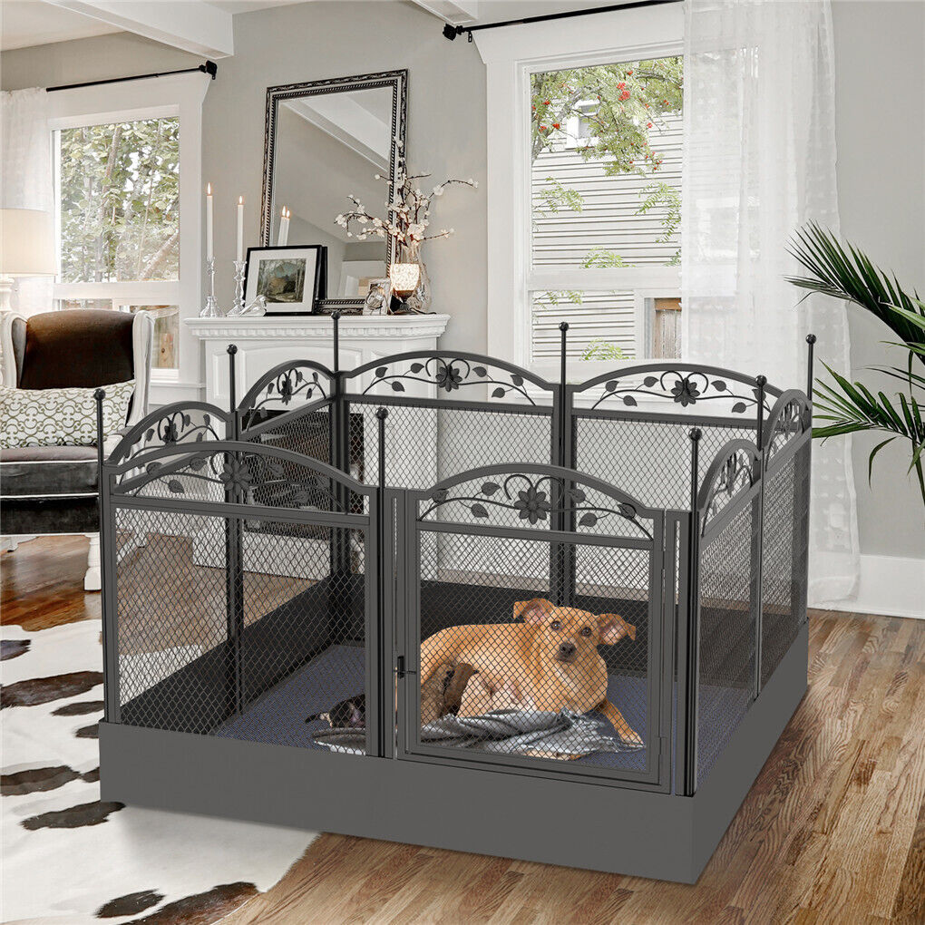 HeavyDuty Metal Dog Playpen 30x30x20 cm with Waterproof Border & Versatile Panels - SuperSaverAU - view 3