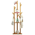 Bamboo Coat Rack with Umbrella Holder - Stylish Hanging Storage - SuperSaverAU - view 5