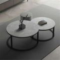 Set of 2 Grey Marble Nesting Coffee Tables 60/80cm - SuperSaverAU - view 5