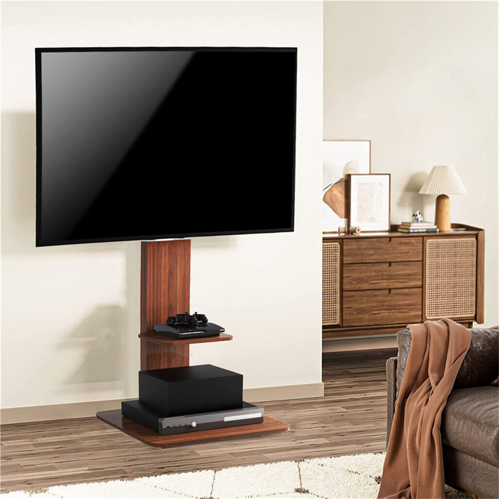 Heavy Duty Adjustable TV Floor Stand Mount 65" Black - SuperSaverAU - view 6