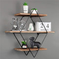 Vintage Rustic Wooden Floating Shelves - Decorative Storage - SuperSaverAU - view 2
