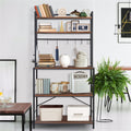 5-Tier Baker's Rack Microwave Stand Storage Shelf 84.5cm - Space-Saving Design, Durable Construction - SuperSaverAU - view 3