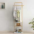 Gold Metal Coat Rack Stand with Granite Base - Hall Tree - SuperSaverAU - view 5