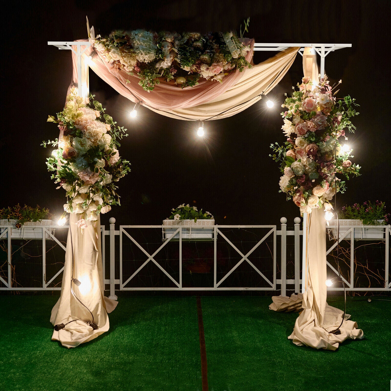 Stereoscopic Metal Garden Arch Arbor Trellis 30x30x20 cm, Durable & Elegant Design - SuperSaverAU - view 4