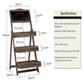 Vintage Wooden Chalkboard Easel with 3 Shelves - 38x50CM - SuperSaverAU - view 6