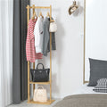 Bamboo Coat & Hat Rack Stand with Shoe Shelf - SuperSaverAU - view 2