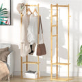 Bamboo Coat & Hat Rack Stand with Shoe Shelf - SuperSaverAU - view 6