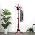 Birch Wood Coat Rack Stand - Adjustable Height Hall Tree - SuperSaverAU - view 1