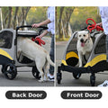 XL Dog Stroller Pet Pushchair Foldable Travel Cart - Spacious, Dual-Entry, Durable - SuperSaverAU - view 4