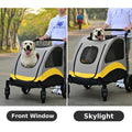 XL Dog Stroller Pet Pushchair Foldable Travel Cart - Spacious, Dual-Entry, Durable - SuperSaverAU - view 6
