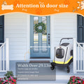 Dog Stroller 30x30x20 cm with Rain Cover, Dual Entry, Foldable Pet Cart - SuperSaverAU - view 4