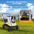 Dog Stroller 30x30x20 cm with Rain Cover, Dual Entry, Foldable Pet Cart - SuperSaverAU - view 5