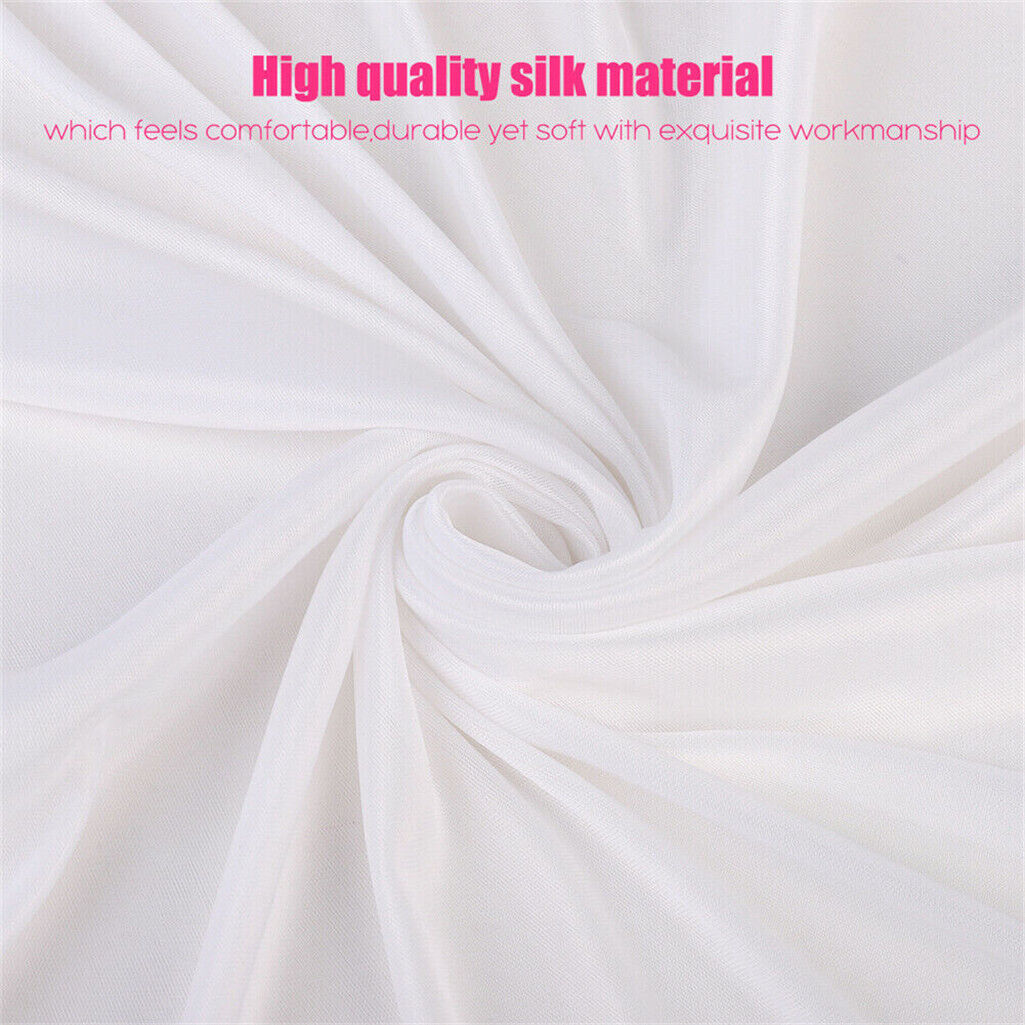 3x6m White Stage Curtain Backdrop - Elegant Ice Silk, Dual Hanging Options - SuperSaverAU - view 8