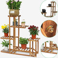5-Tier Wooden Plant Stand, 30x30x20 cm, Durable Pine, Indoor/Outdoor Use - SuperSaverAU - view 5