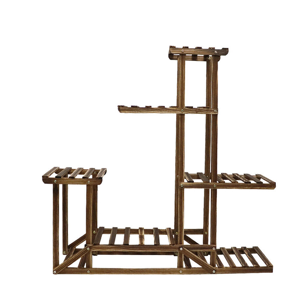 5-Tier Wooden Plant Stand, 30x30x20 cm, Durable Pine, Indoor/Outdoor Use - SuperSaverAU - view 7
