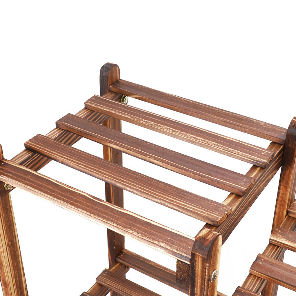 8-Tier Wooden Plant Stand, 30x30x20 cm, Durable Pine, Indoor/Outdoor Use - SuperSaverAU - view 9