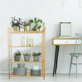 Bamboo 4-Tier Shelving Unit - Eco-Friendly Storage Solution - SuperSaverAU - view 4