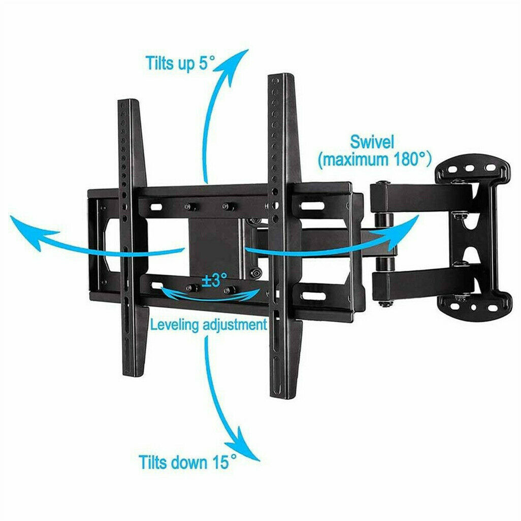 Full Motion TV Wall Mount Bracket for 27-55 inch TVs by Premium