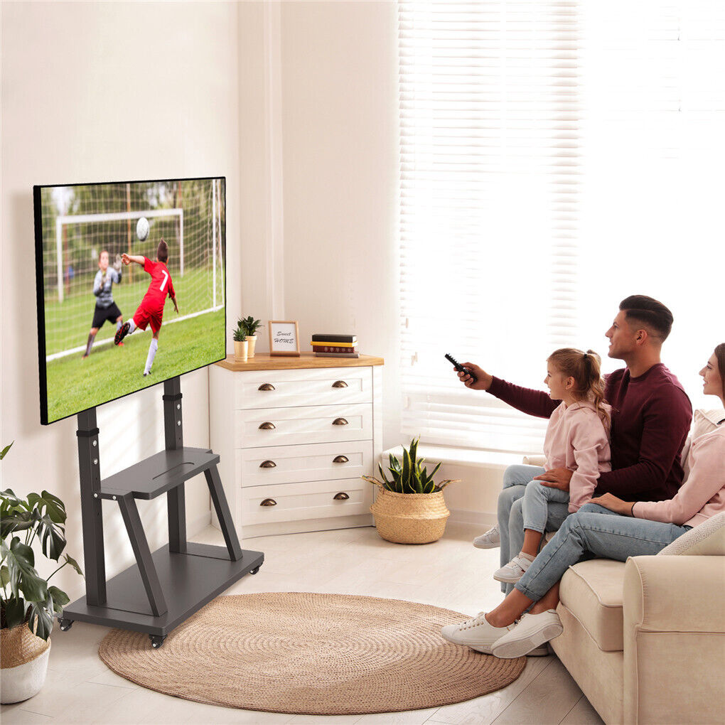 Heavy Duty TV Wall Mount 32-100 Inches with Shelf & Wheels - SuperSaverAU - view 4
