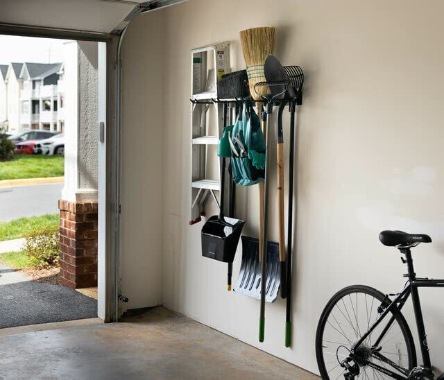 Heavy Duty Wall Mounted Tool Rack Organizer 52.5 x 7 x 2.1 cm, Steel Construction - SuperSaverAU - view 3
