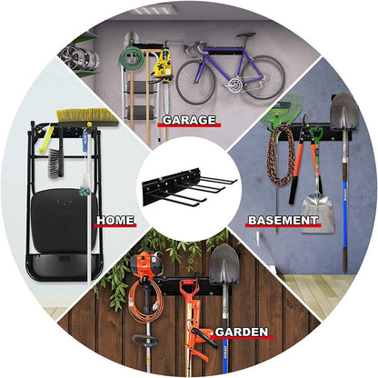 Wall Mounted Tool Rack Heavy Duty Garage Organizer